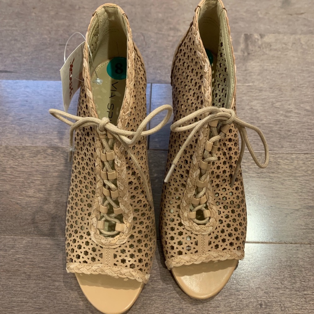 Via Spiga Open Toe Booties